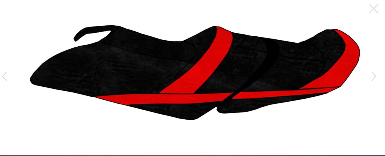 Blacktip Seat Cover for Yamaha VX Cruiser (2015–2020) - Black/Red