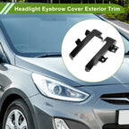 Headlight Eyebrow Eyelid Cover for Toyota Tundra (2007–2021) Iron Black