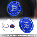 Start Stop Switch Button Cover Kit for Audi A4L A6L Q5 A5 A7 (2010–2020) Blue