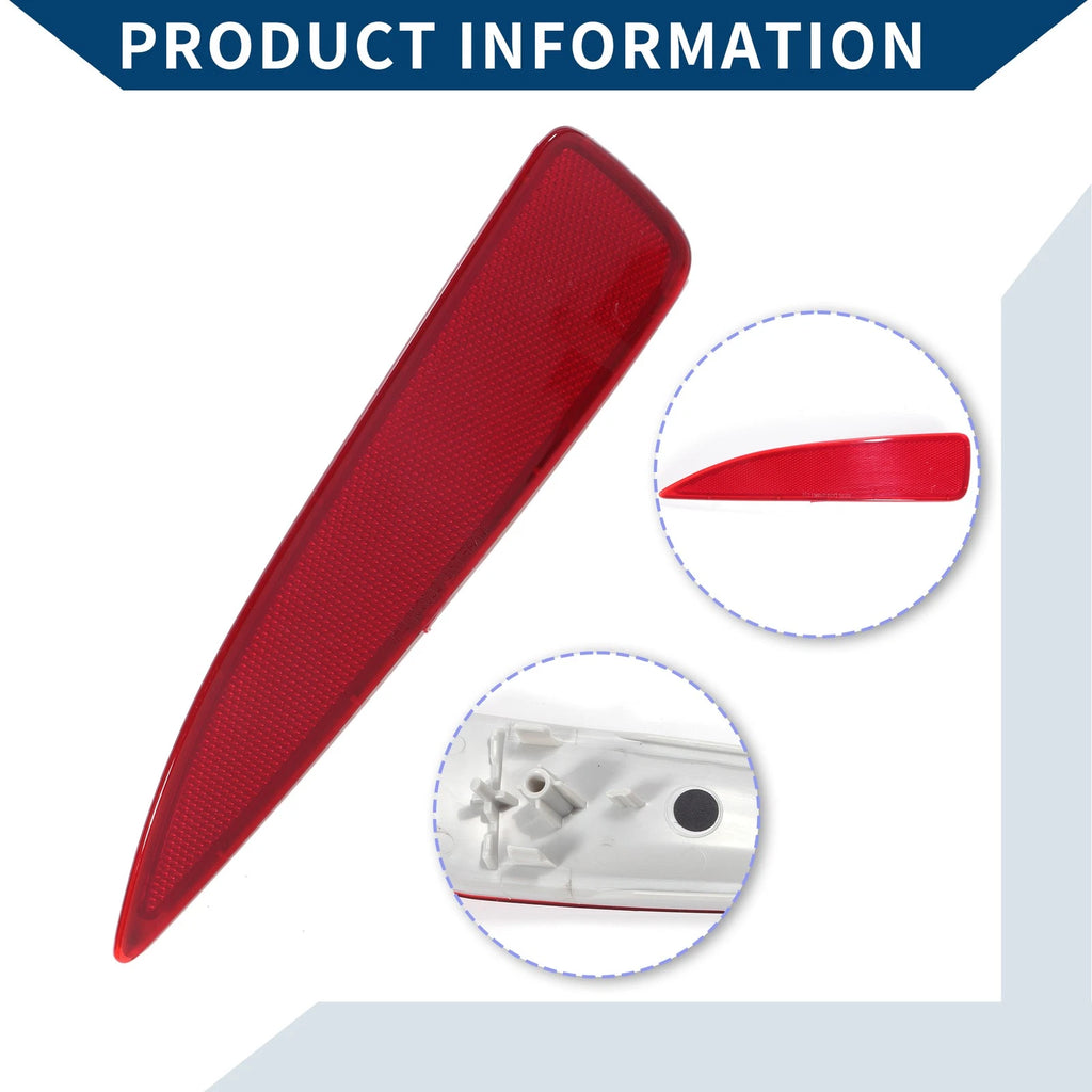 Rear Right Bumper Reflector for Toyota Yaris (2012–2014) Red