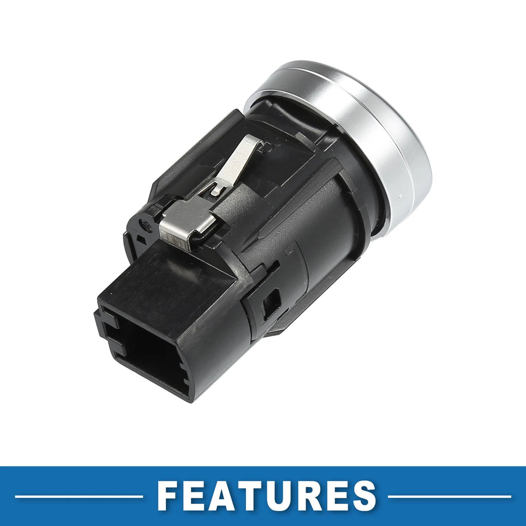 Engine Start Stop Switch Button for Audi A6 (2016–2018) 4G1905217A Silver Tone