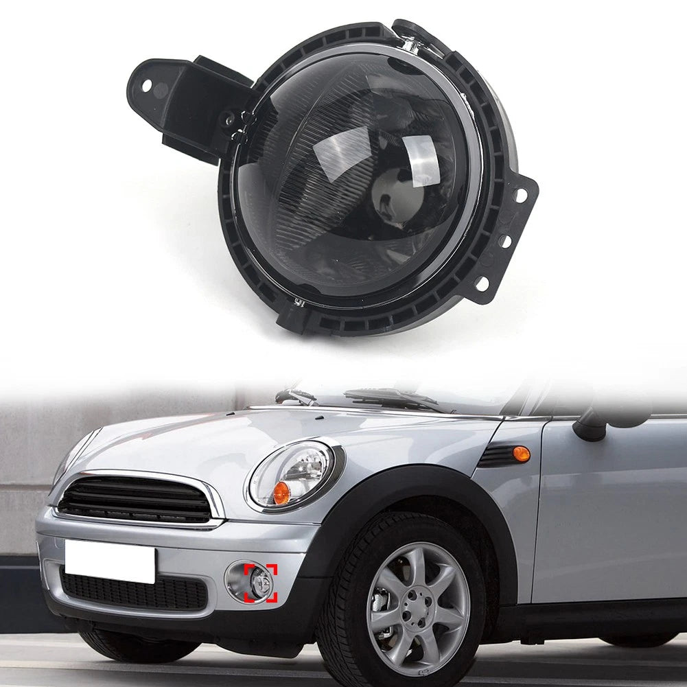 Smoked Black Front Fog Light for BMW Mini R55 R56 R57 R58 R59 (2006–2014)
