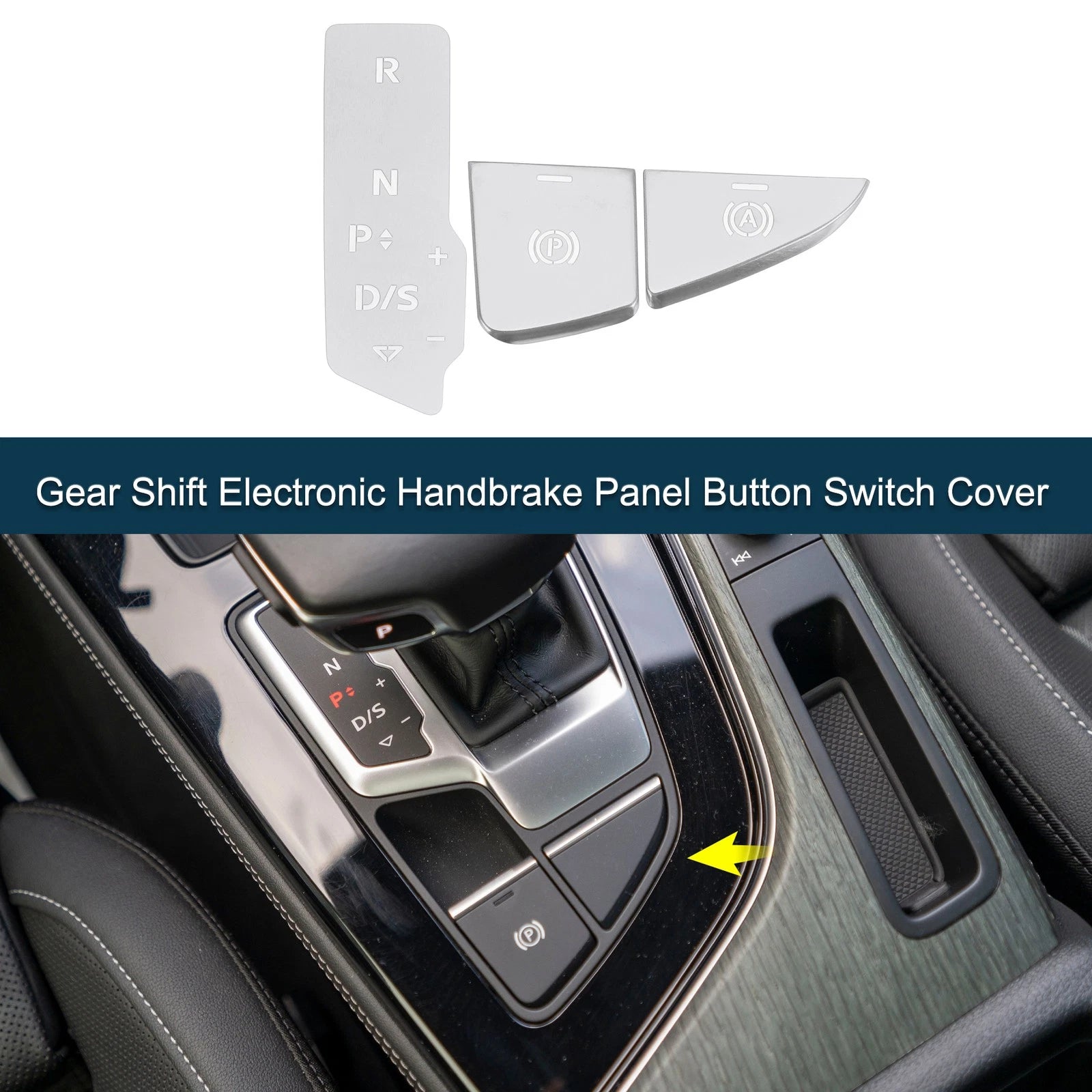 Set of 1 Gear Shift Handbrake Panel Button Switch Cover for Audi A5 A4L (2008–2016)
