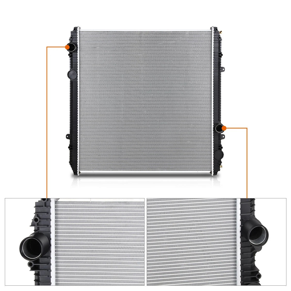 3-Row Aluminum Cooling Radiator for Ford LT Sterling Truck (1996–2007)