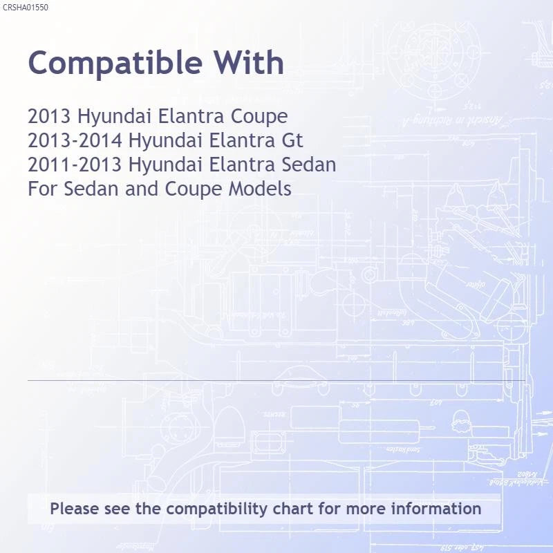 A/C Condenser Replacement Repair Part for Hyundai Elantra Coupe (2013)