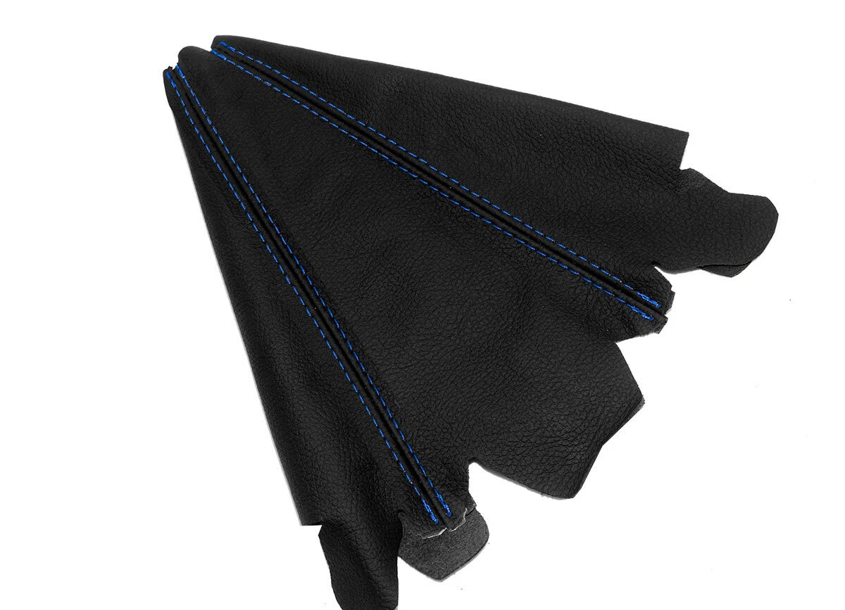 Manual Shift Boot for Acura RSX (2002–2006) Black Synthetic Leather Blue Stitch