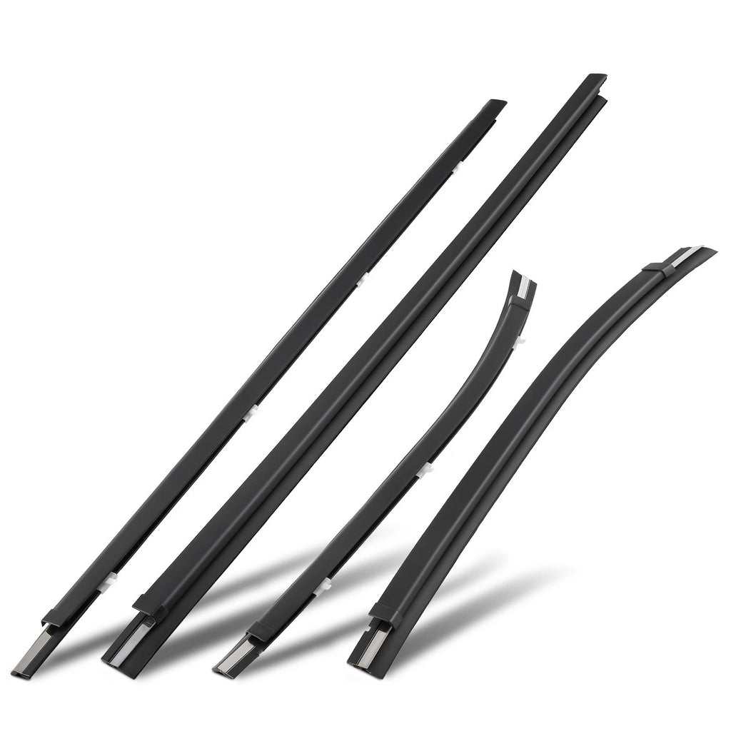 Set of 4 Door Window Moulding Trim Weatherstrip for Toyota Tacoma (1995–2004)