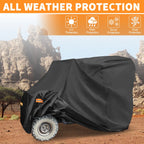 Waterproof UTV Cover for Honda Pioneer 1000 (2016–2023) 210D PU Black