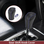 Gear Shift Knob Cover for Honda Inspire (1 Pc, Blue Faux Leather)