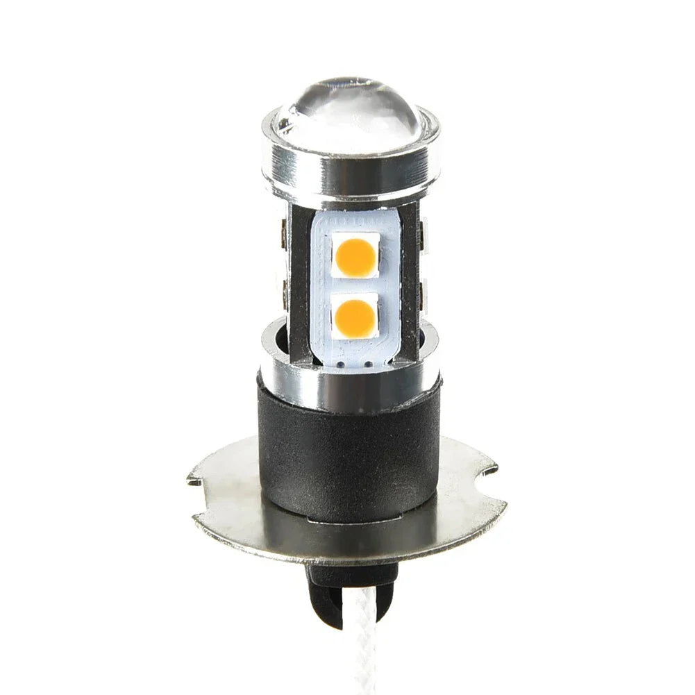 2 x H3 100W High Power LED 3000K Yellow Fog Light Driving/Bulb DRL for Vehicles