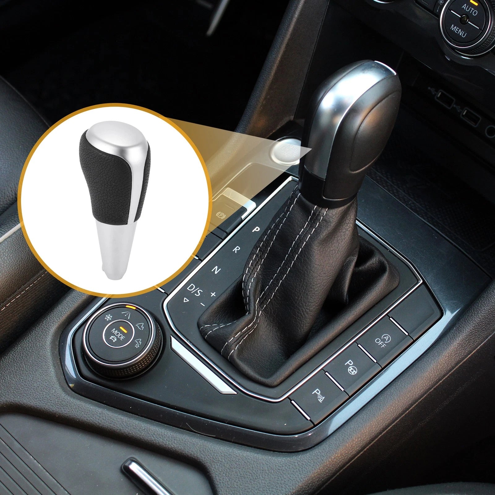 Automatic Gear Shift Knob for Toyota Prius C (2012–2017) Plastic Faux Leather