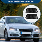 1 Pair Fog Light Grill Honeycomb for Audi Q5 (2018–2021) No. 80A807679D/80A807680D