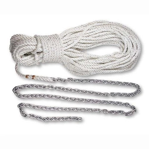 Lewmar 9/16" x 150' Premium 3-Strand Anchor Rode with 15' G4 Chain (6900033)