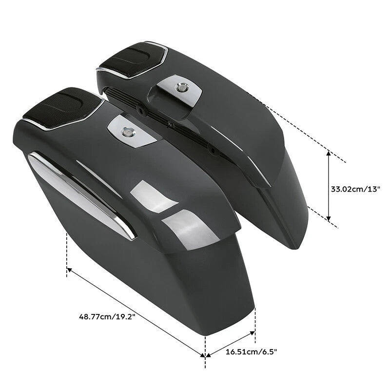 Hard Saddlebags with 6.5'' Speaker Cutouts for Indian Chieftain (2019–2025)