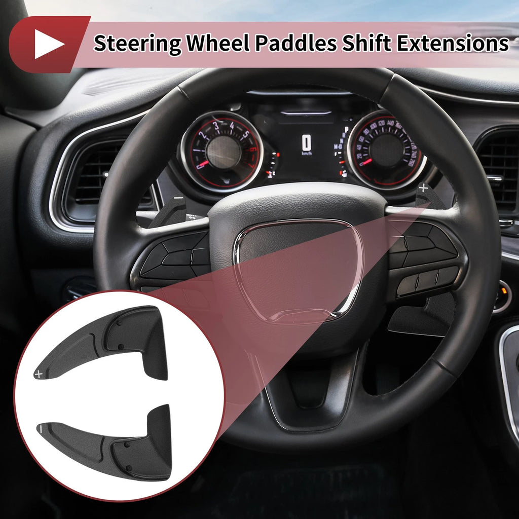 Aluminum Alloy Steering Wheel Shift Paddles for Dodge Challenger (2015–2023)