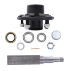Set of 5 Trailer Hub Kit for 3500lb Axle (11" Square Spindle)