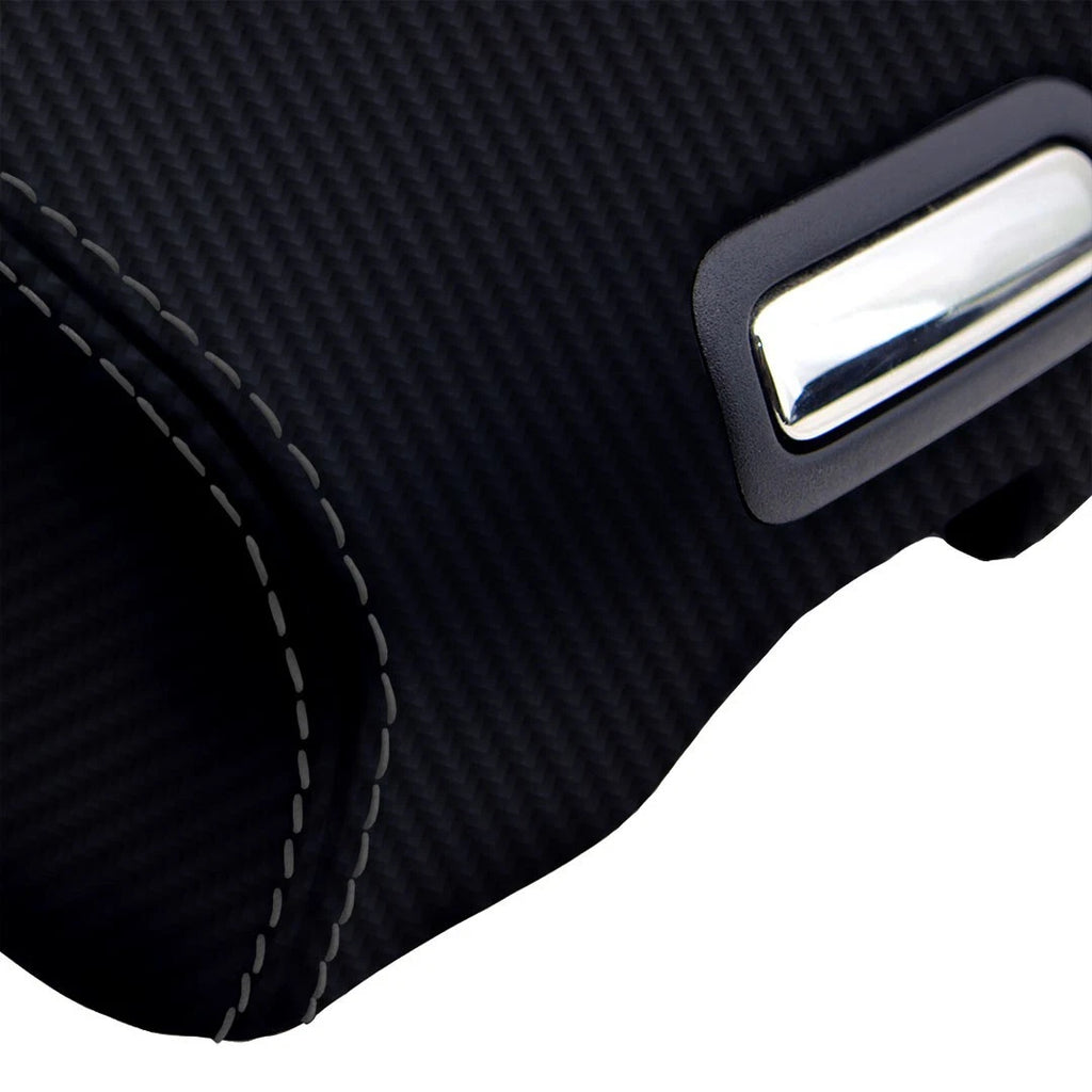 Console Armrest Cover for Infiniti FX35 (2006–2008) Carbon Fiber Black