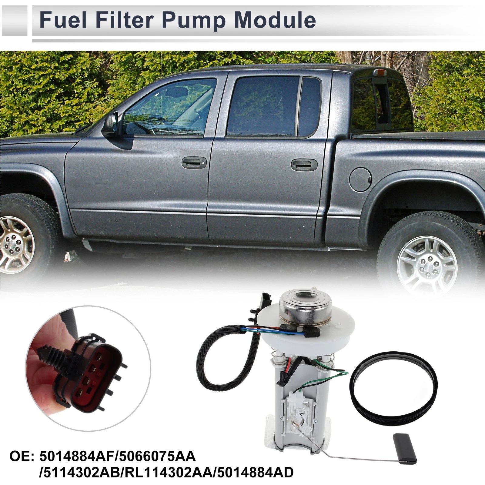 Fuel Pump Assembly for Dodge Dakota (2000–2003) 2.5L 24 Gallon Tank No. 5066075AA