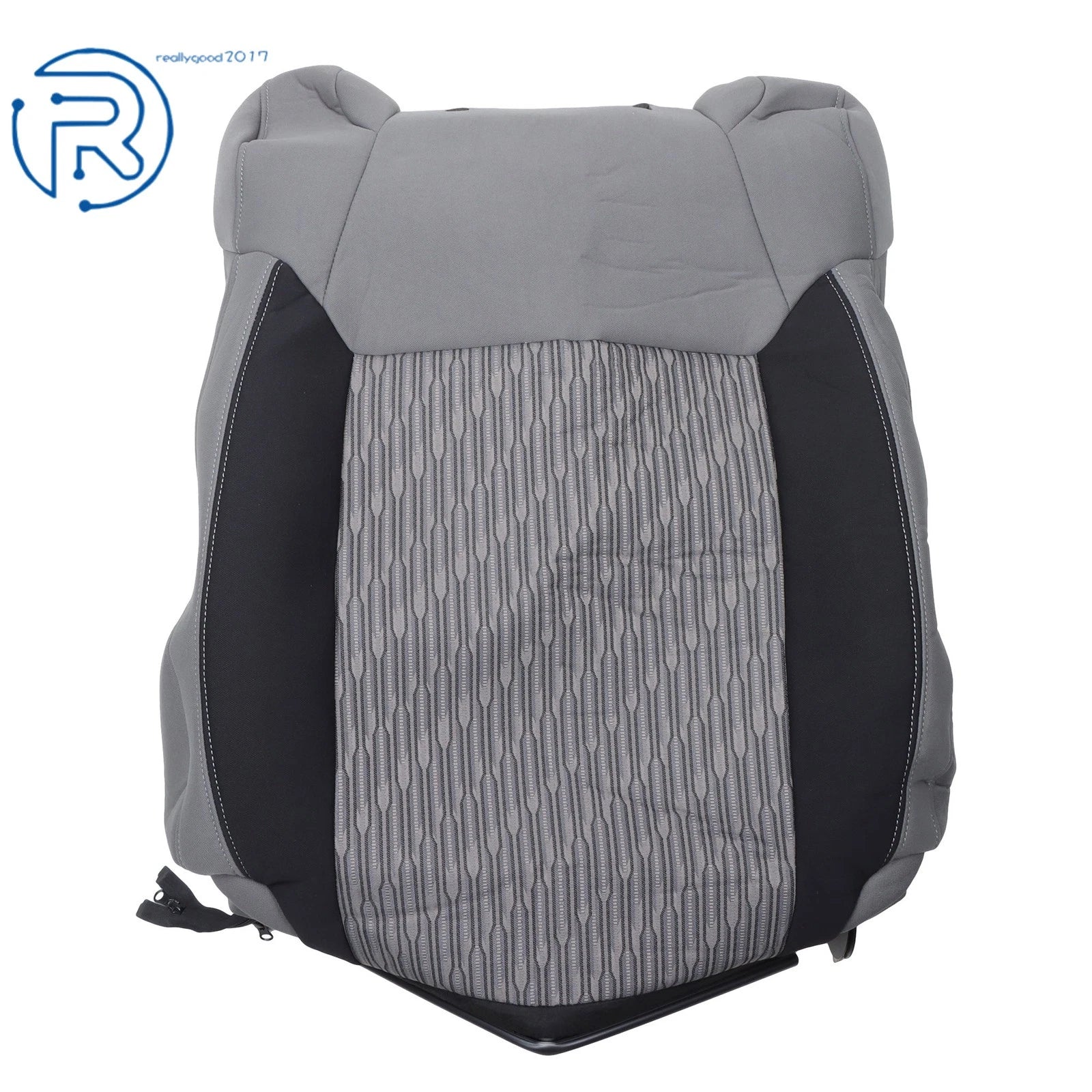 Front Passenger Seat Backrest for Toyota Tundra (2014–2021) Cloth Greyish Black