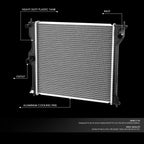 Aluminum Replacement Radiator for Mitsubishi I-Miev (2012–2017) DPI 13268