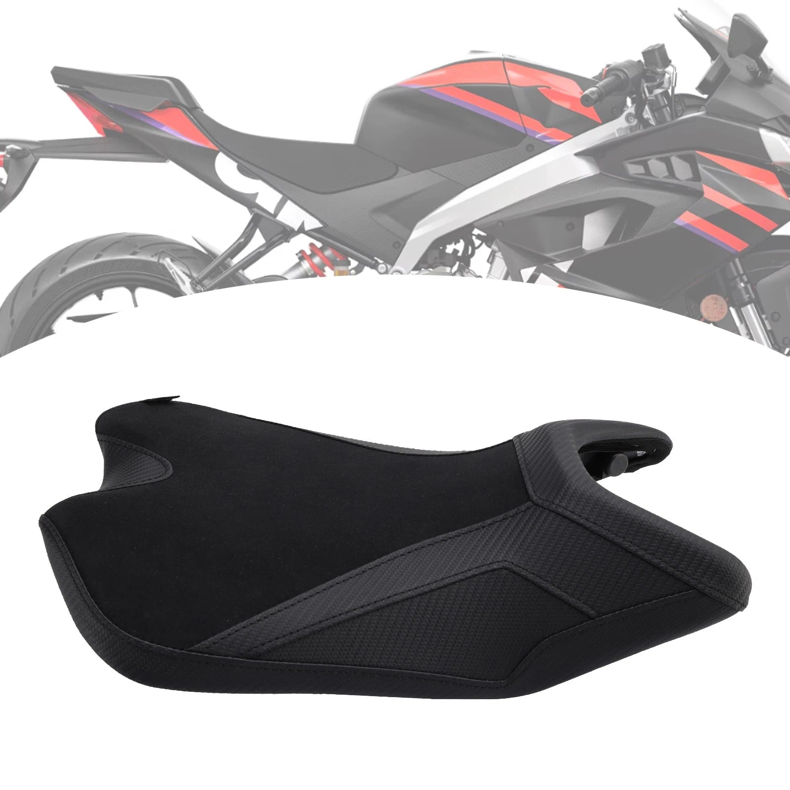 Lower Front Driver Seat Pillion Saddle Black for Aprilia RS457 (2024–2025)