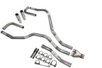 Dual Exhaust Y Pipe for Nissan Titan (2004–2006) 2.5 Inch Rolled Edge Tip