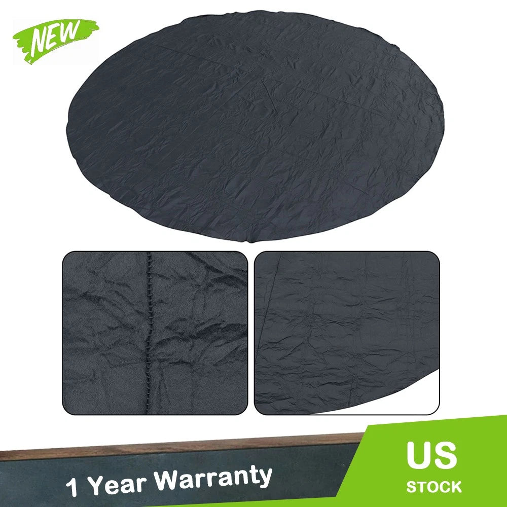 Pool Liner Pad for Above Ground Pools (12ft, Black)