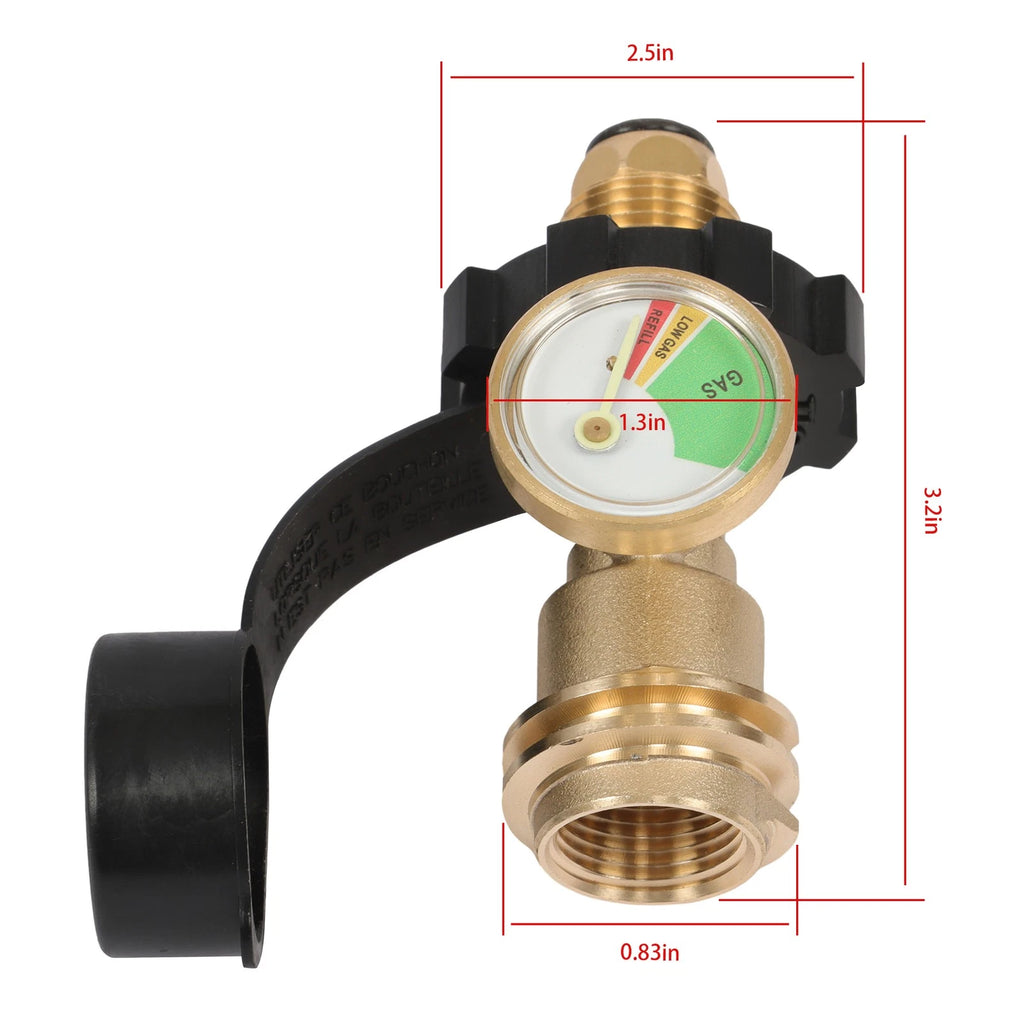 6X Propane Tank Adapter for POL LP Tank to QCC1/Type1 (Universal)