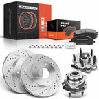 Front Drilled Brake Rotor & Pad Set for Chevrolet Blazer S10 (1995–2005)