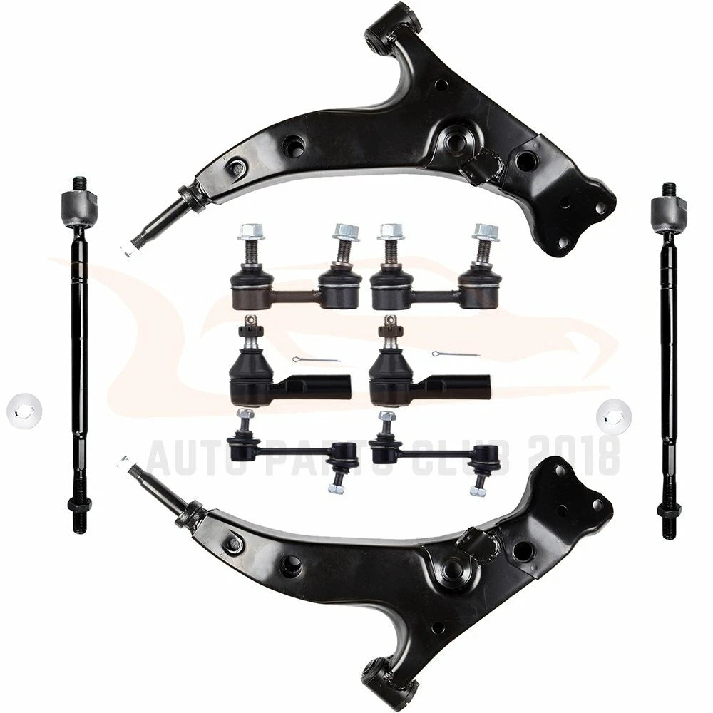 Set of 10 Sway Bars and Control Arms for Toyota Corolla (1993–1995)