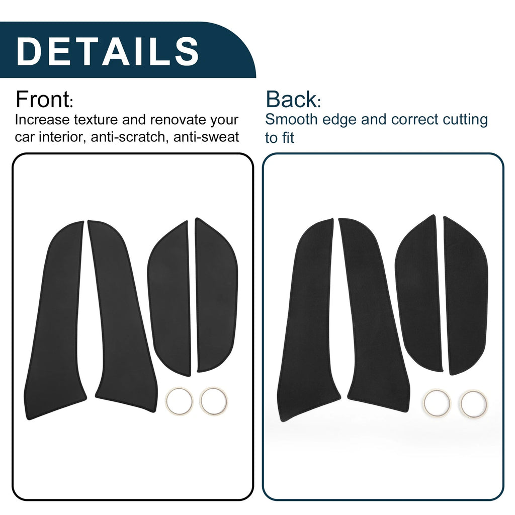 Set of 1 Car Door Anti Kick Pad Sticker Protector for Toyota RAV4 (2013–2019)