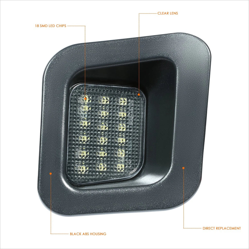 2X Waterproof LED License Plate Lights for Dodge Ram 1500-3500 (2003–2021)