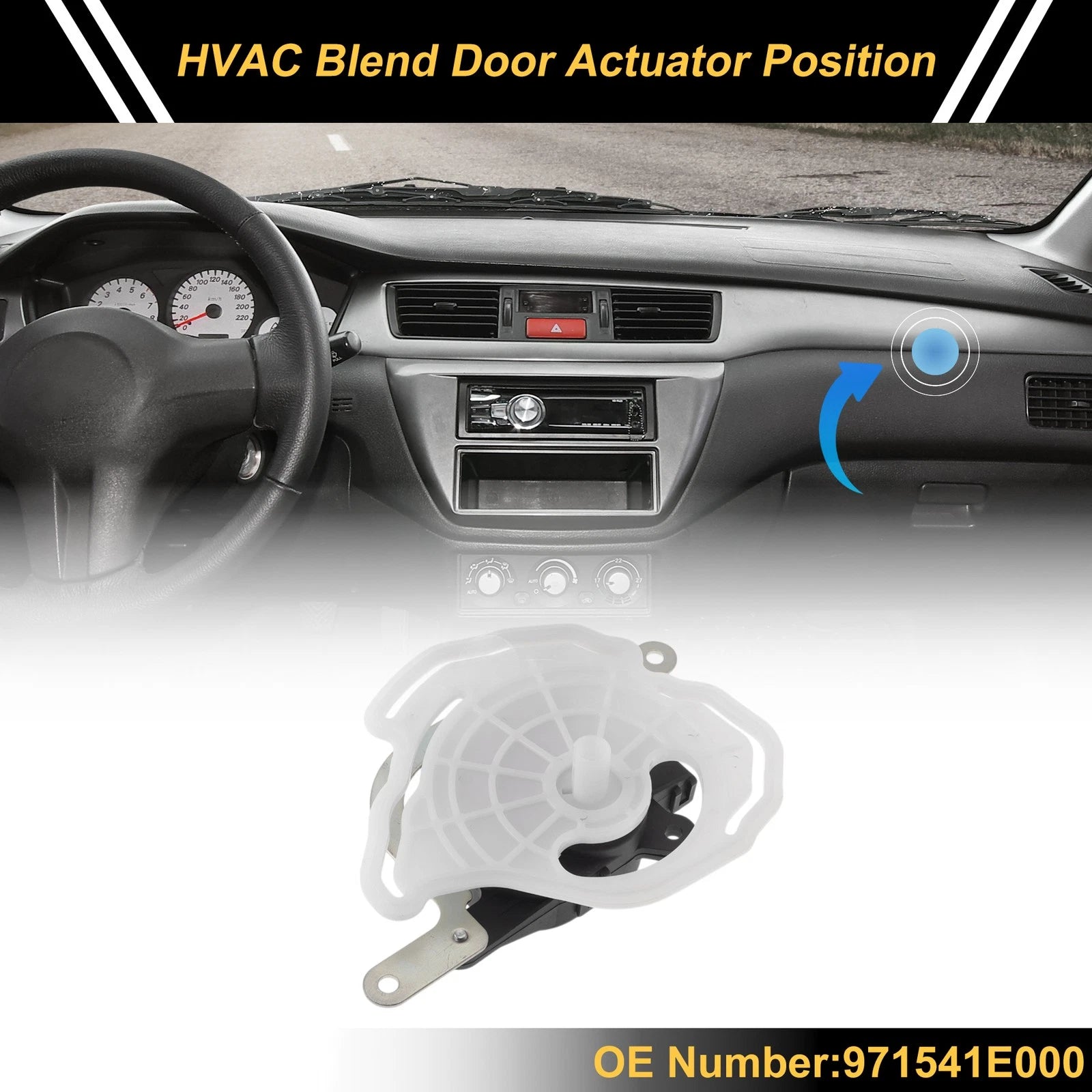 HVAC Heater Blend Door Actuator for Hyundai Accent (2005–2010) No. 971541E000