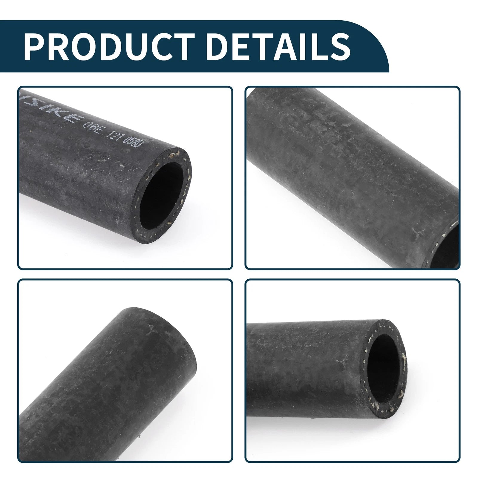 Radiator Hose Coolant Pipe for Audi A6 (2006–2011) No. 06E121058D Rubber