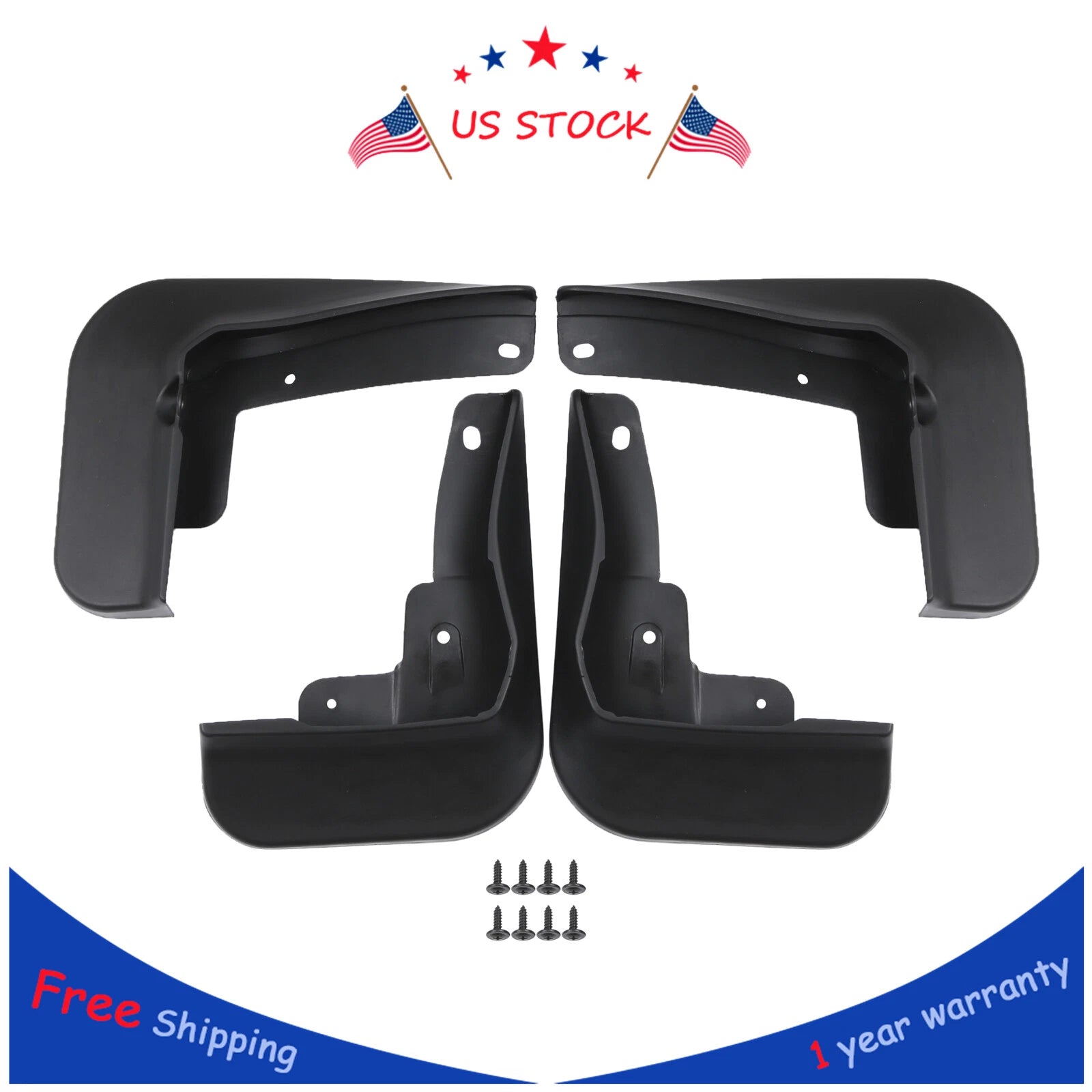 Set of 4 Mud Flaps for Toyota Camry (2018–2022)