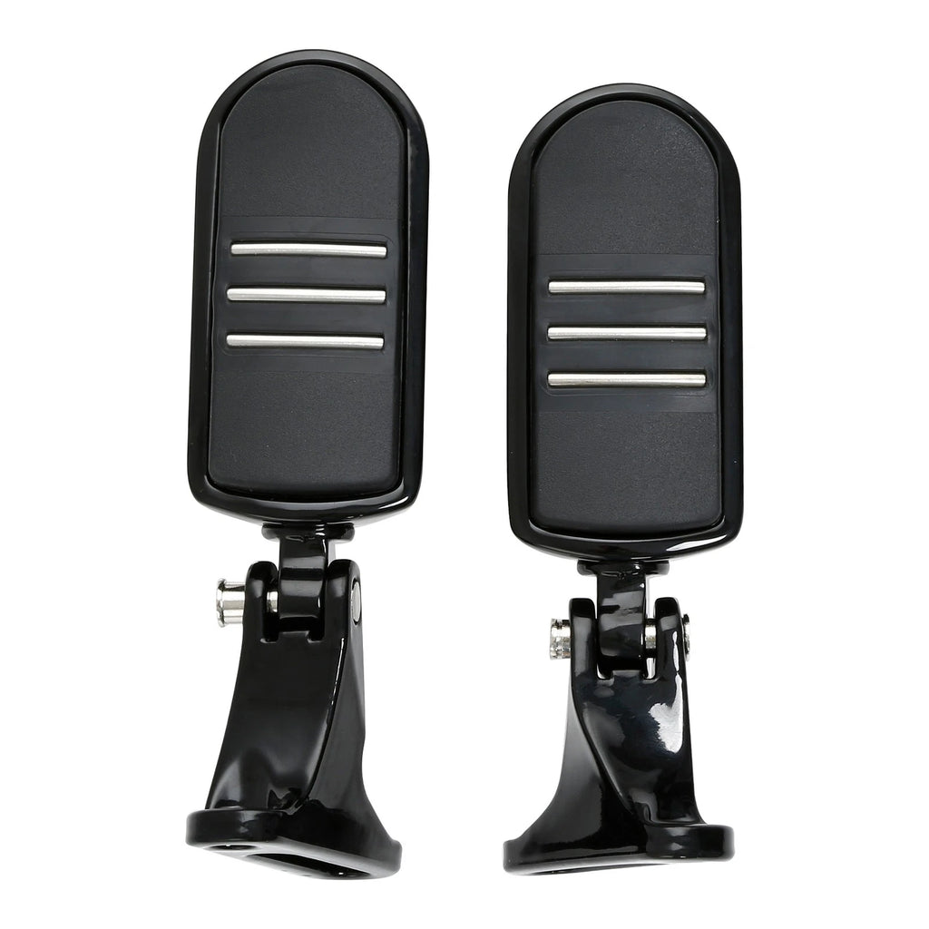 Black Rear Passenger Footpeg Mini Mount for Harley Street Glide (1993–2025)
