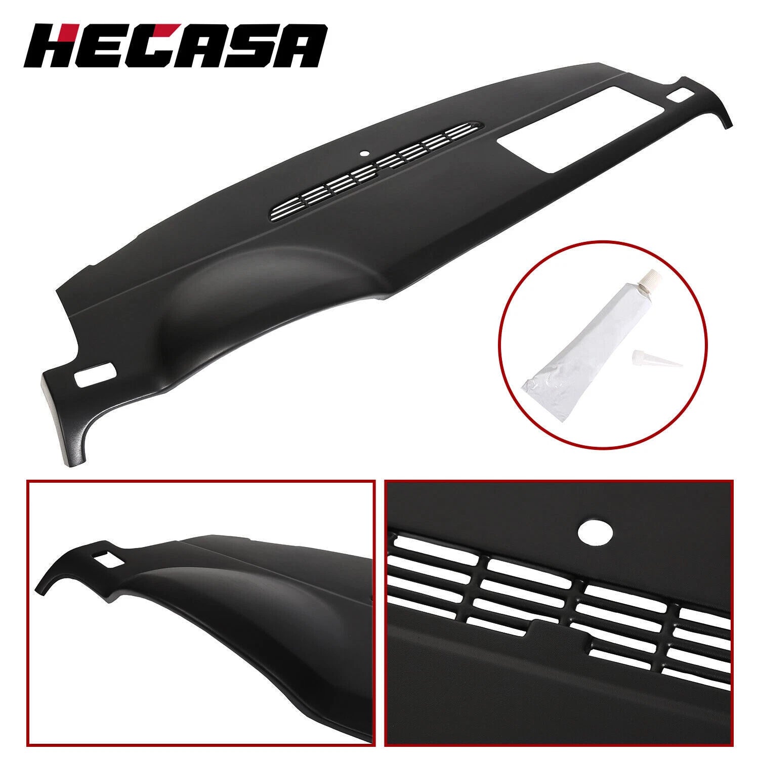 ABS Dash Cover Cap for Chevrolet Avalanche/Sierra (2007–2014) Black