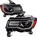 Headlamp Assembly Pair for Jeep Grand Cherokee (2019–2021) Projector