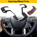 Carbon Fiber Steering Wheel Trim for Ford F150 (2015–2020) EXV