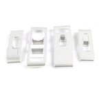 4 x Matte Silver ABS Window Switch Lock Cover Trim for Volvo XC40 (2018-2021)