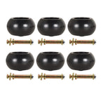 Set of 6 Anti Scalp Deck Wheels for Exmark Mower (Year Range Not Specified)