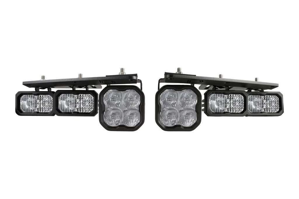 Diode Dynamics Fog Pocket Brackets for 2021-2025 Ford Bronco with Steel Bumper