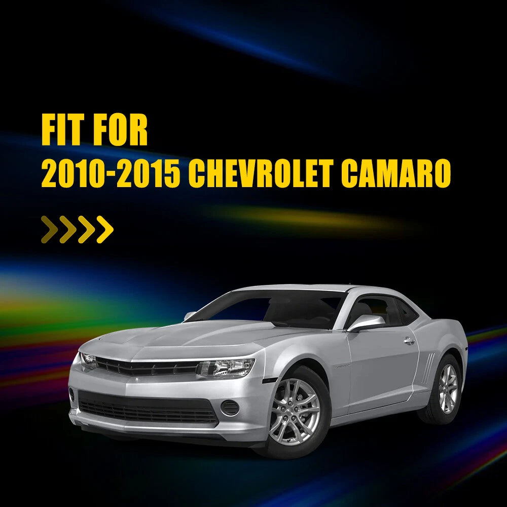 2X Smoked White LED Bumper Side Marker Lights for Chevy Camaro (2010–2015)