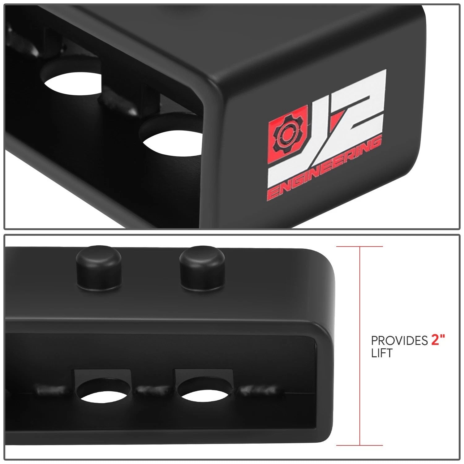 2" Black Carbon Steel Leaf Spring Lift Block Leveling Kit for Ford F150 (2004–2017)