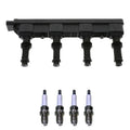Set of 4 Ignition Coils & Spark Plugs for Audi A4 Q3 (2010–2016)
