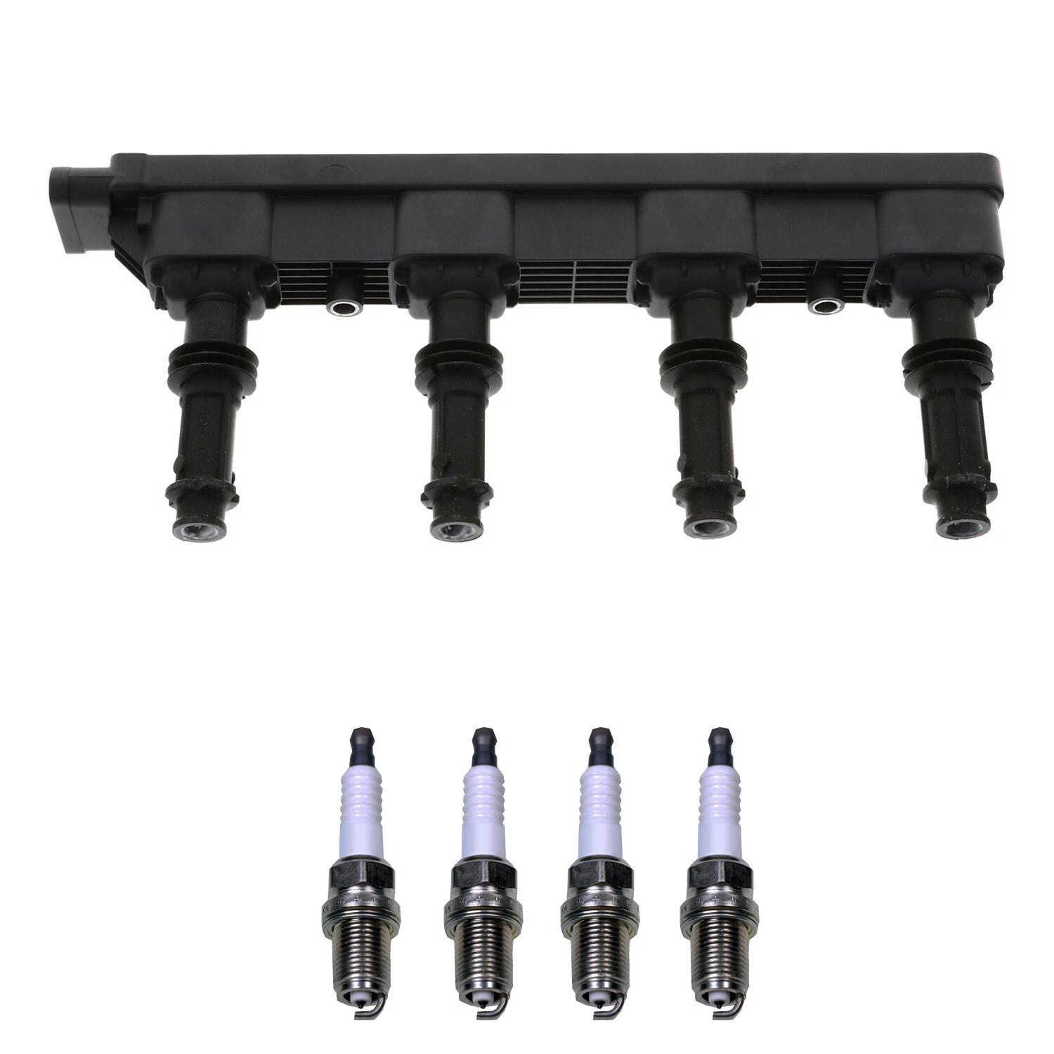 Set of 4 Ignition Coils & Spark Plugs for Audi A4 Q3 (2010–2016)