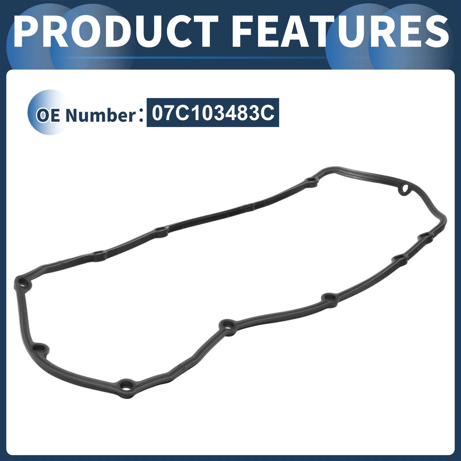 Valve Cover Gasket Set No. 07C103483C for Volkswagen Phaeton (2005–2016)