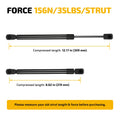 Set of 2 Gas Struts 12 Inch 35Lbs Lift Support for Camper Shell C16-10788