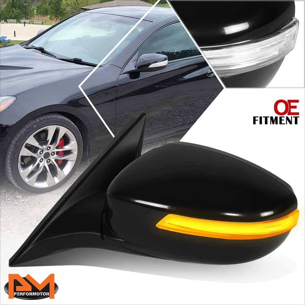Power Heated Turn Signal Side View Door Mirror for Genesis (2009–2014)