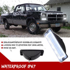 Clear Switchback LED DRL Turn Signal Lights for Dodge D150 D250 W150 W250 (1991–1993)